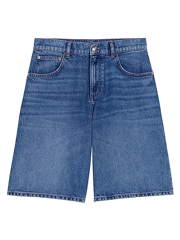 Maje - Denim Bermuda Shorts