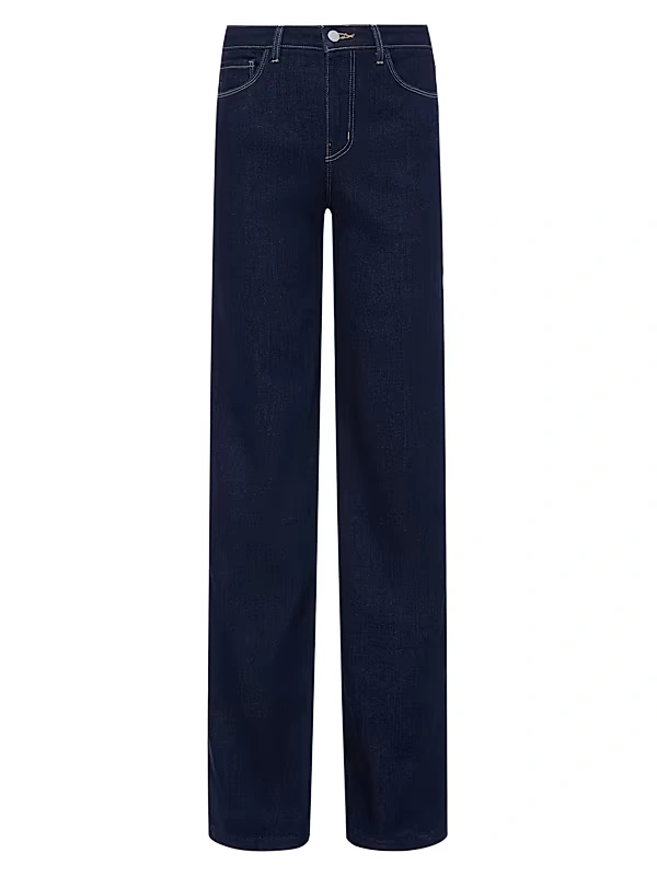 L'AGENCE - Clayton High-Rise Stretch Wide-Leg Jeans