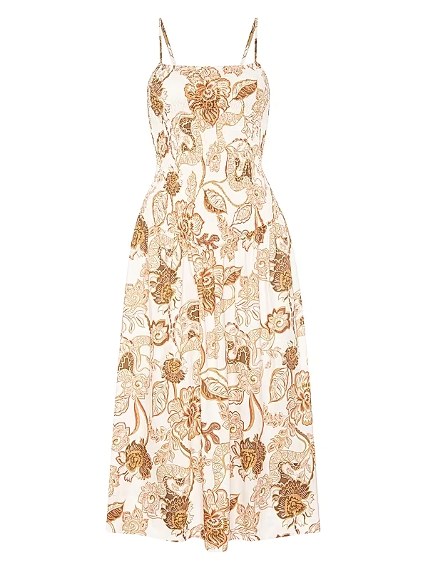 Misa Los Angeles - Roxie Basque-Waist Midi-Dress