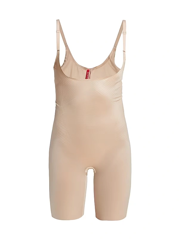 Spanx - Thinstincts 2.0 Open-Bust Mid-Thigh Bodysuit